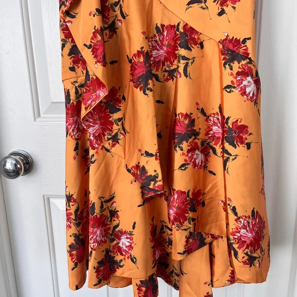 THEIA Rylee Floral Off Shoulder Dress - Picture 8 of 10